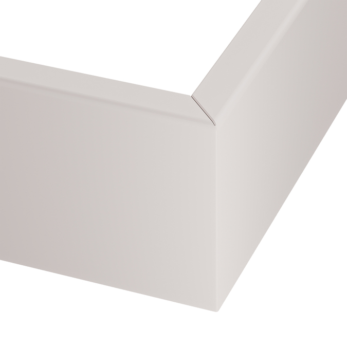 Bravo bezšuvju stūra bloks 80 mm Balta