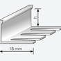 Profil aluminiowy narożny do łuków L 10mm