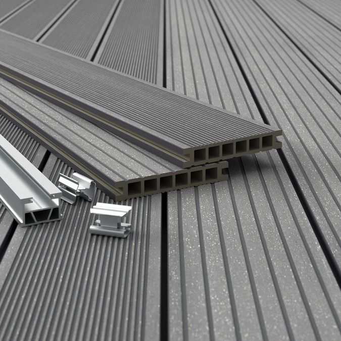 BERGDECK kompozītmateriālu ieklāšanas dēļi B150 Matēts savvaļas tīkkoks 2,4 m