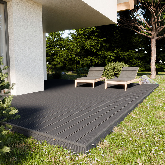 BERGDECK kompozītmateriālu ieklāšanas dēļi B150 Matēts savvaļas tīkkoks 2,4 m