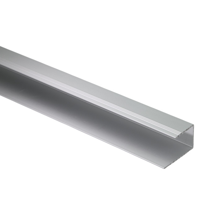 Profil zakończeniowy aluminiowy do paneli podłogowych „U” 15,5 x 900 mm anodowany srebrny matowy