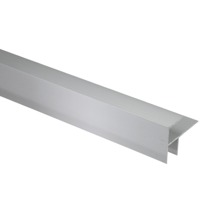 Profil schodowy aluminiowy 16x25 mm 1,8 m – anodowany srebrny matowy