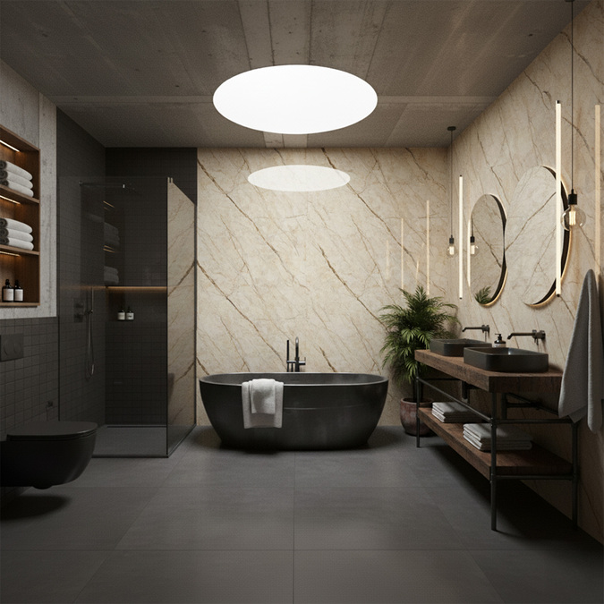 Стеновая панель SPC 60 x 120 см Королевский мрамор