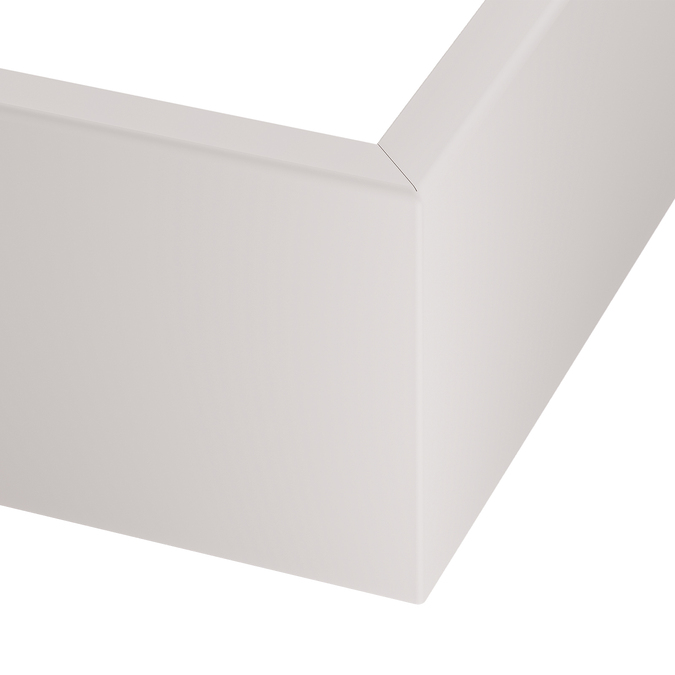 Bravo bezšuvju stūra bloks 80 mm Balta