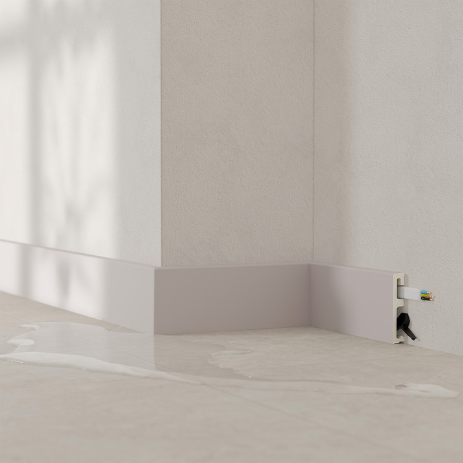 Listwa przypodłogowa Alpha folia 80 mm 2,4 m Kaszmir