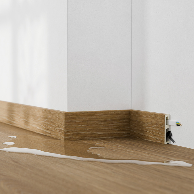 Listwa przypodłogowa Alpha 80 mm 2,4 m Kruger Oak