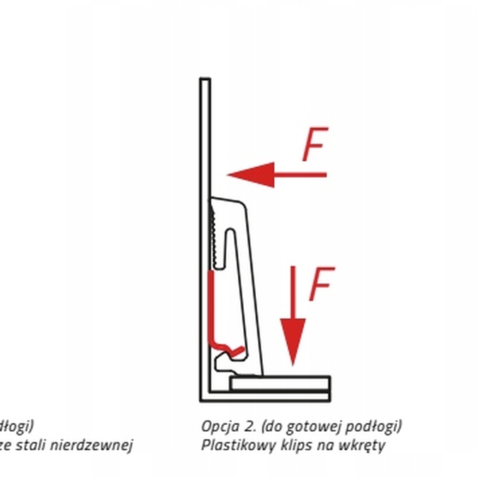 Listwa przypodłogowa Alpha folia 60 mm 2,2 m Szary